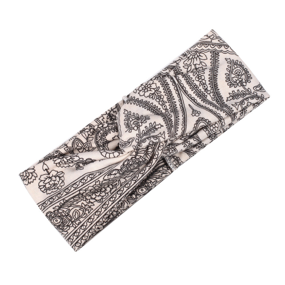 Floral Printed Turban Headband