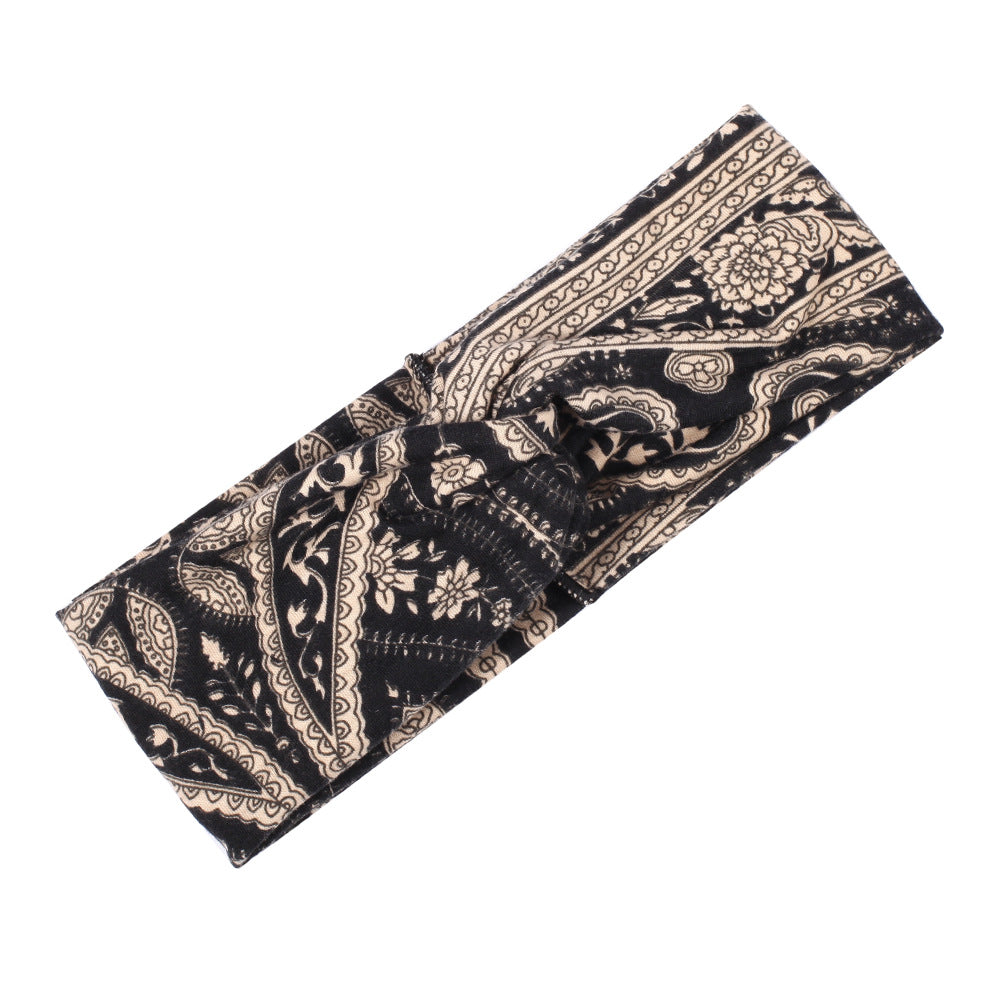 Floral Printed Turban Headband