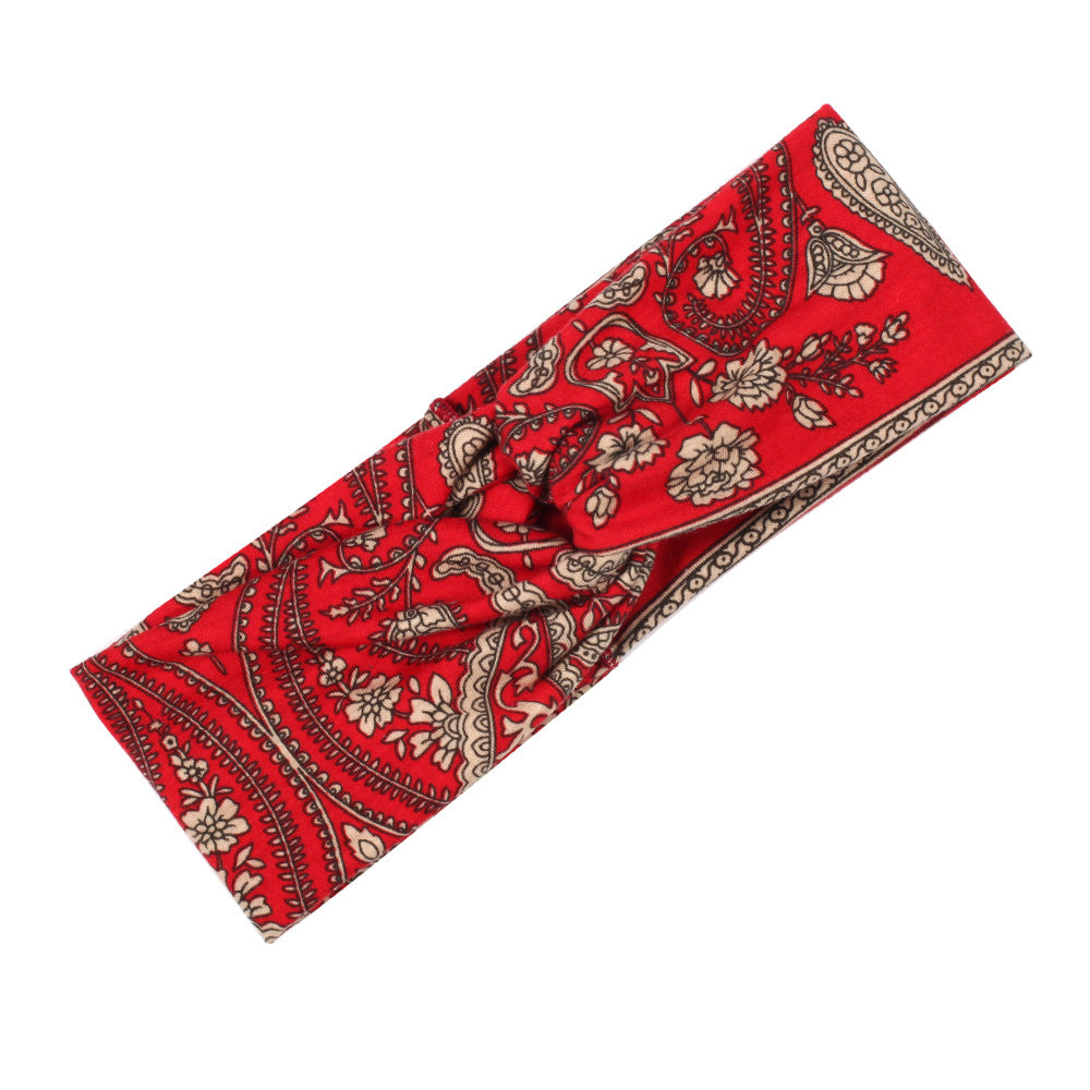 Floral Printed Turban Headband