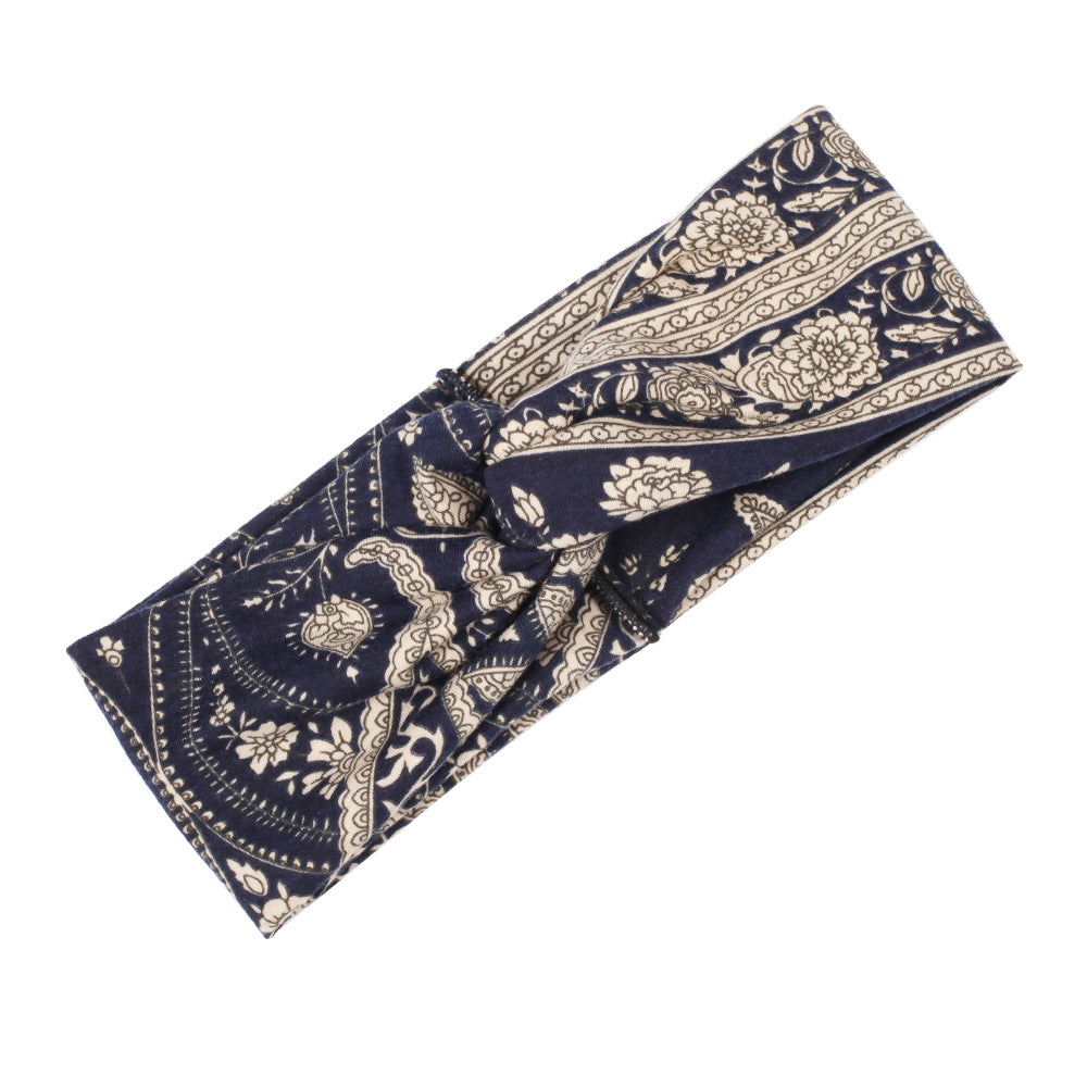 Floral Printed Turban Headband