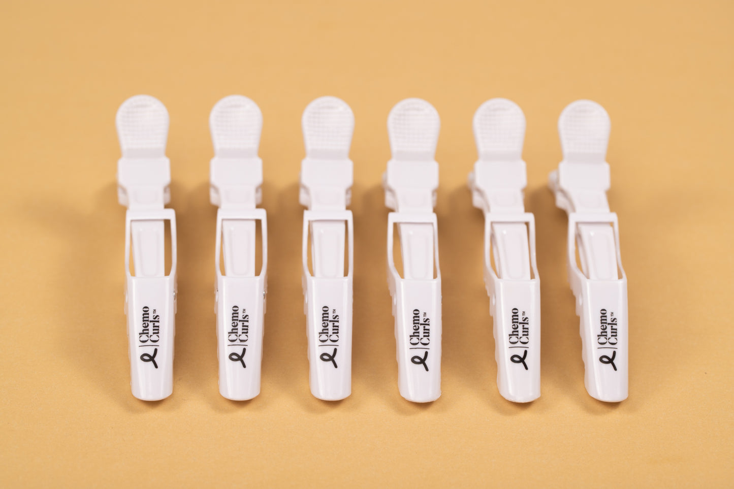 Chemo Curls™ White Alligator Hair Clips Chemo Curls®